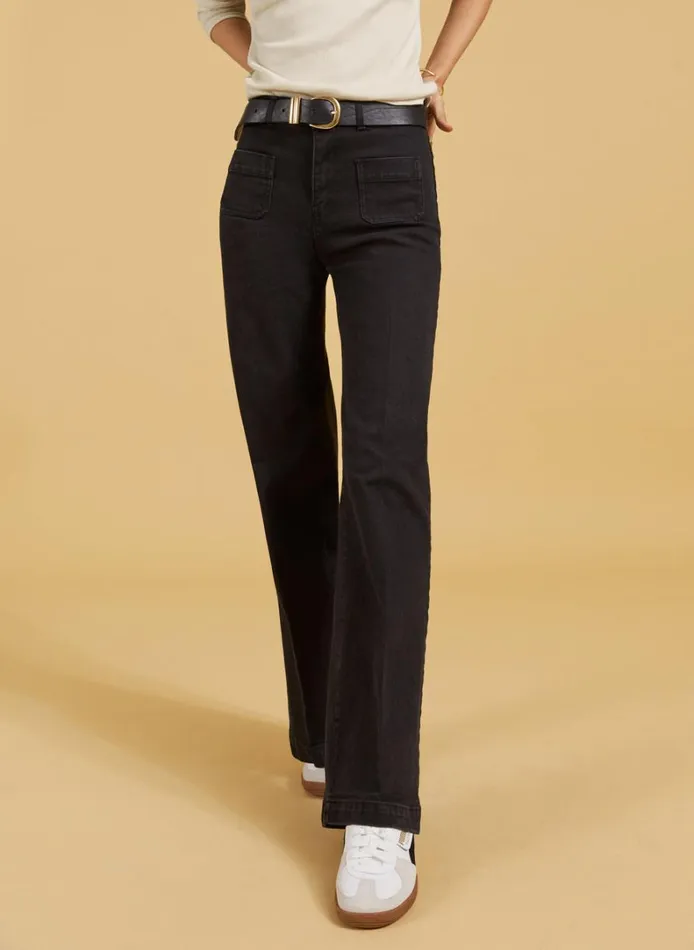 Baukjen Lou Organic Cotton Jeans Caviar Black Clothing