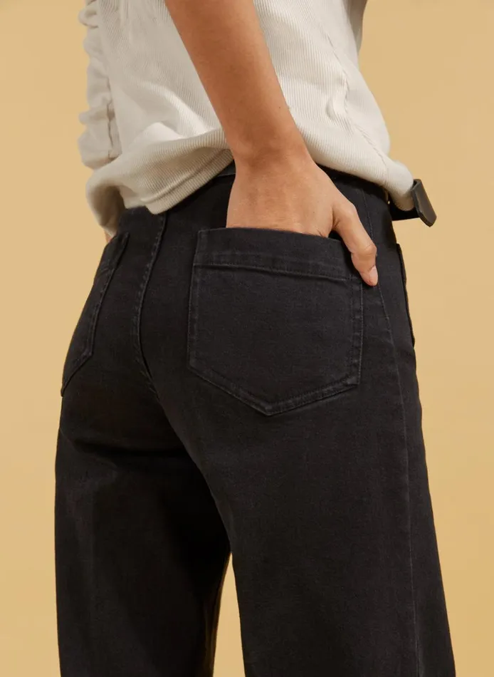 Baukjen Lou Organic Cotton Jeans Caviar Black Clothing