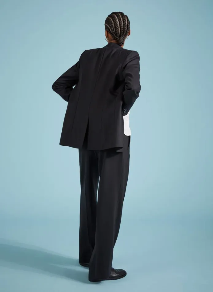Baukjen Skye Responsible Pure Wool Trousers Caviar Black Clothing