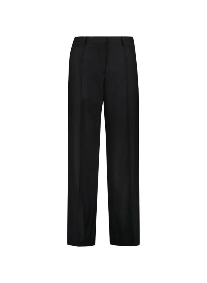 Baukjen Skye Responsible Pure Wool Trousers Caviar Black Clothing