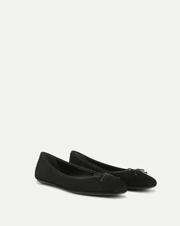 Beatrix Suede Ballet Flat Black Women Veronica Beard Shoes Beatrix Suede Ballet Flat Black Women Veronica Beard Shoes