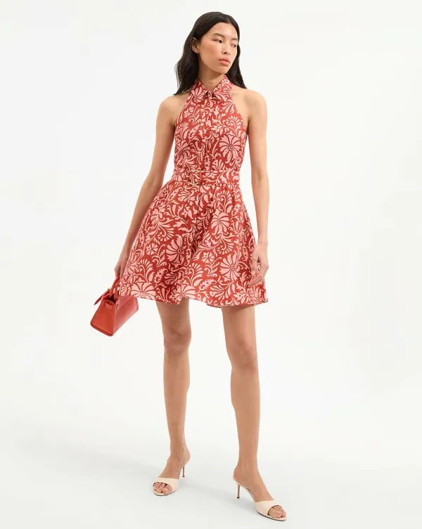 Beau Dress Dark Persimmon Multi Women Veronica Beard Dresses Beau Dress Dark Persimmon Multi Women Veronica Beard Dresses