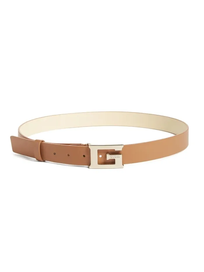 Belts GUESS Women Jess G Logo Belt Cognac Belts GUESS Women Jess G Logo Belt Cognac
