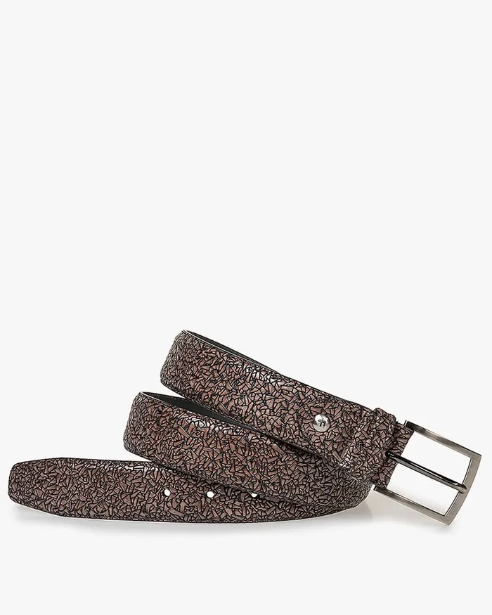 Belts Men Floris Van Bommel De Belter 3290 Metallicprint
