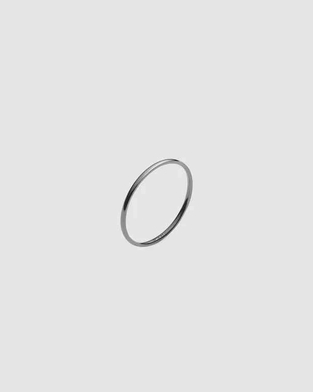 BeltsSunglasses rag and bone WomenMen The Thread Ring Black TitaniumSterling Silver