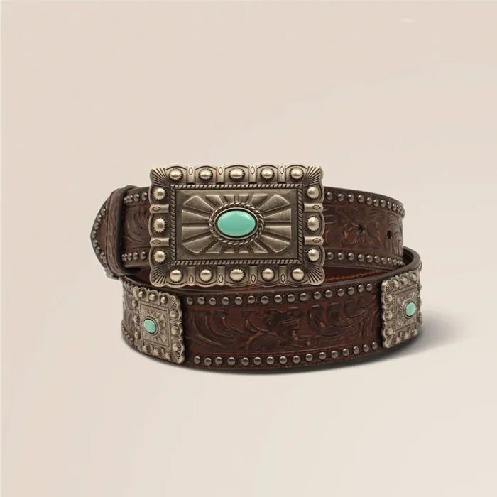 Belts Women Ariat Square Concho Belt
