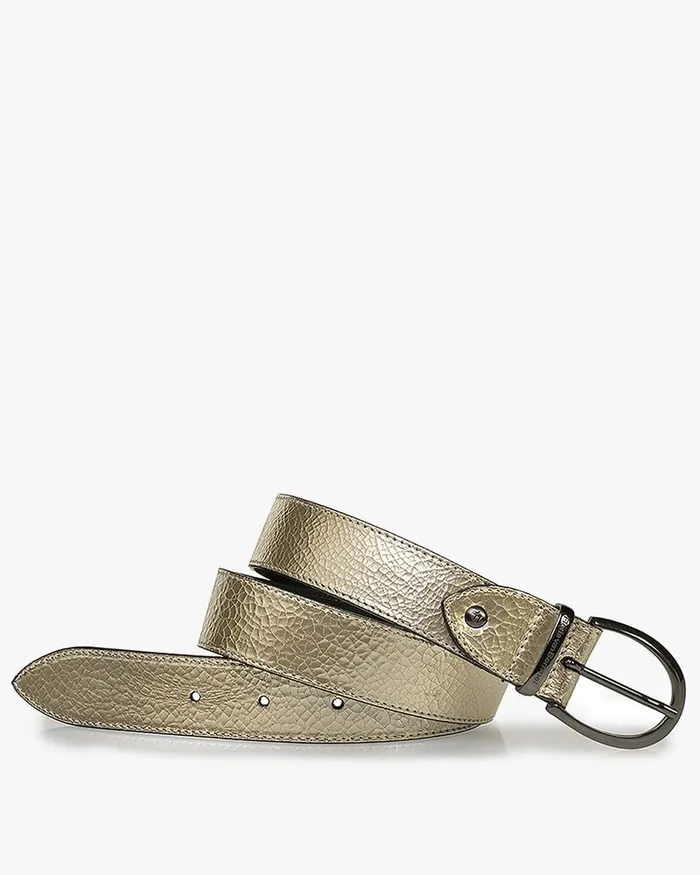 Belts Women Floris Van Bommel De Belter 2634 Metallicprint