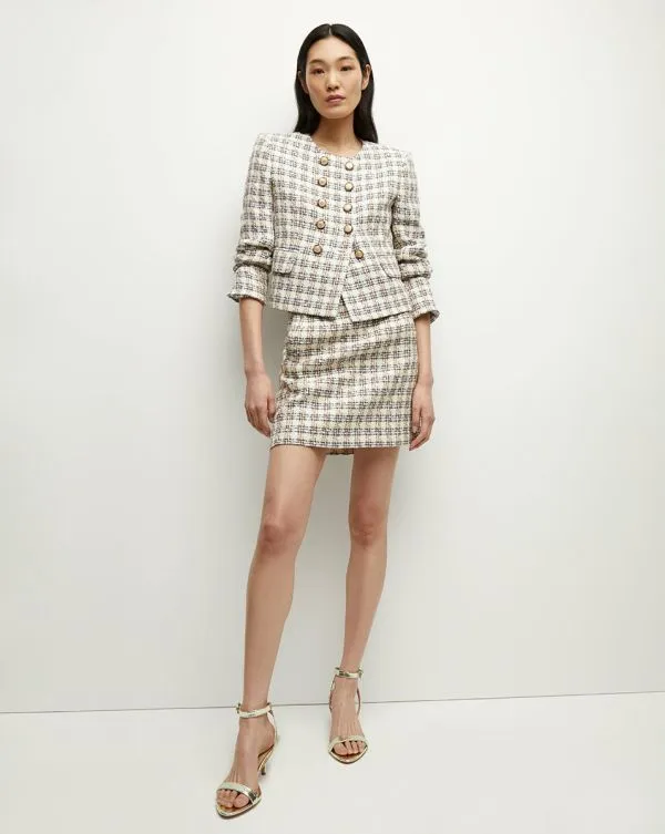 Bentley Tweed Jacket Ivoryandcamel Women Veronica Beard Jackets and Outerwear Bentley Tweed Jacket Ivoryandcamel Women Veronica Beard Jackets and Outerwear