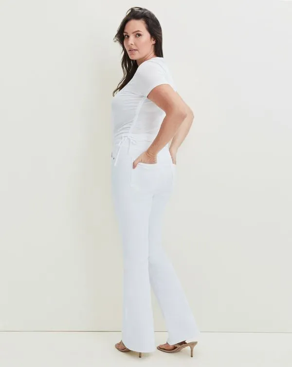 Beverly SkinnyFlare Jean Extended White Women Veronica Beard Jeans Beverly SkinnyFlare Jean Extended White Women Veronica Beard Jeans