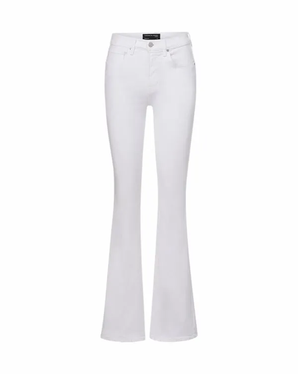 Beverly SkinnyFlare Jean Extended White Women Veronica Beard Jeans Beverly SkinnyFlare Jean Extended White Women Veronica Beard Jeans