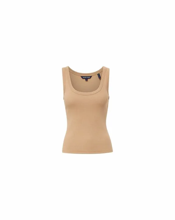 Birke Scoopneck Tank Top Khaki Women Veronica Beard Tops