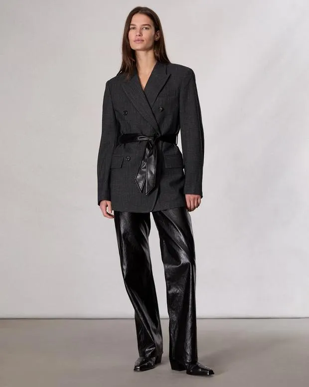 Blazers and Vests rag and bone Women Virginia Plaid Blazer Black