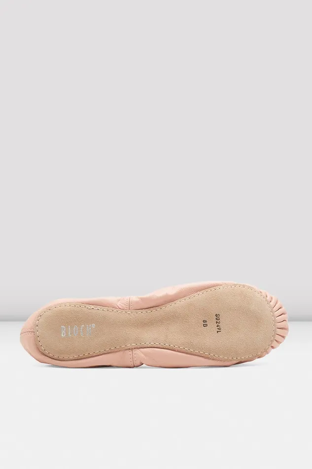 Bloch Ballet Adult Ladies Giselle Leather Ballet Shoes Theatrical Pink Leather