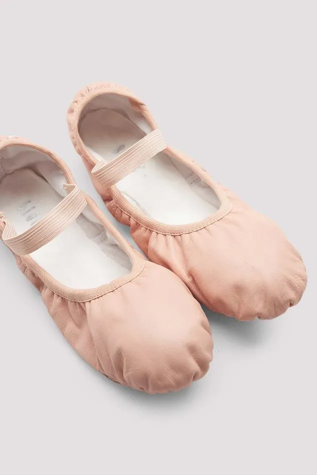Bloch Ballet Adult Ladies Giselle Leather Ballet Shoes Theatrical Pink Leather