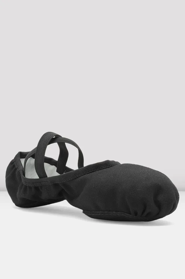 Bloch Ballet Children Childrens Performa Stretch Canvas Ballet Shoes Black Canvas