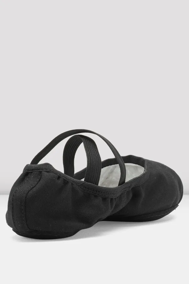 Bloch Ballet Children Childrens Performa Stretch Canvas Ballet Shoes Black Canvas
