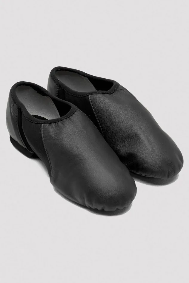 Bloch Childrens NeoFlex Slip On Leather Jazz Shoes Black Leather Children Jazz