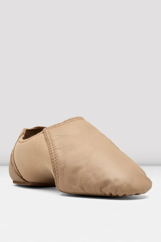Bloch Jazz Children Childrens Spark Leather and Neoprene Jazz Shoes Tan Leather