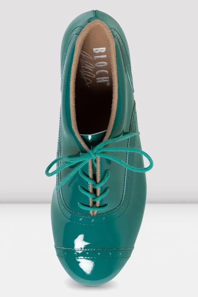 Bloch Ladies Jason Samuels Smith Patent Tap Shoes Verdigris Patent Adult Tap