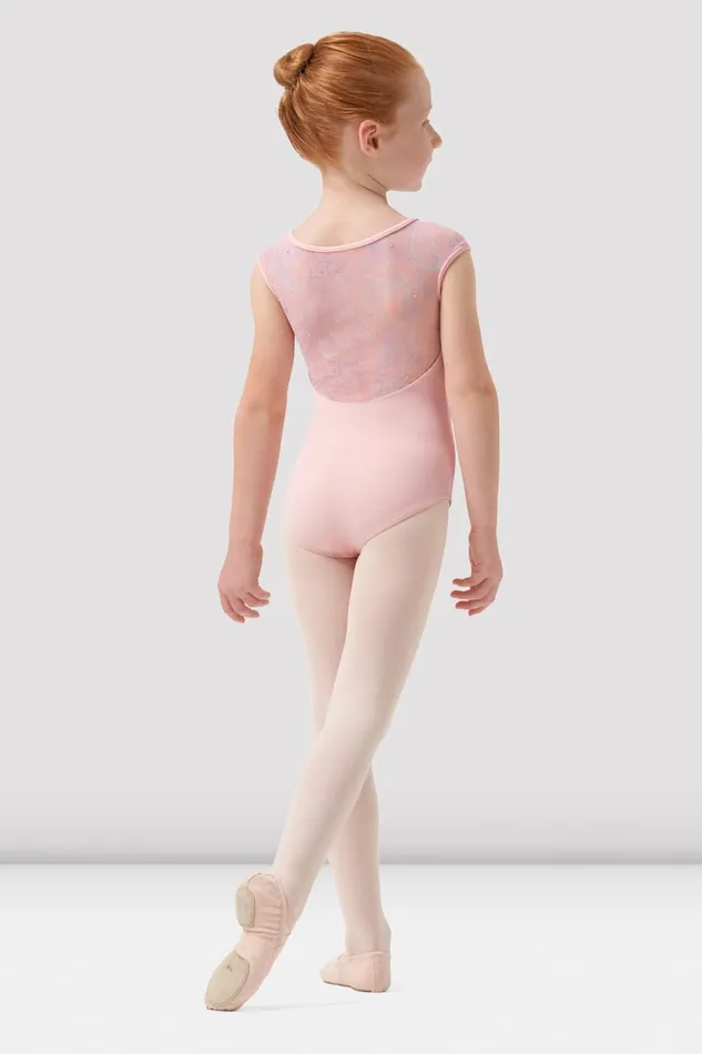 Bloch Leotards Children Girls Mirella Paisley Cap Sleeve Leotard Pink