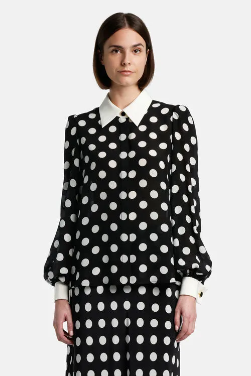 Blouses and Shirts Luisa Spagnoli Women Bonbon Bonbon BlackCream