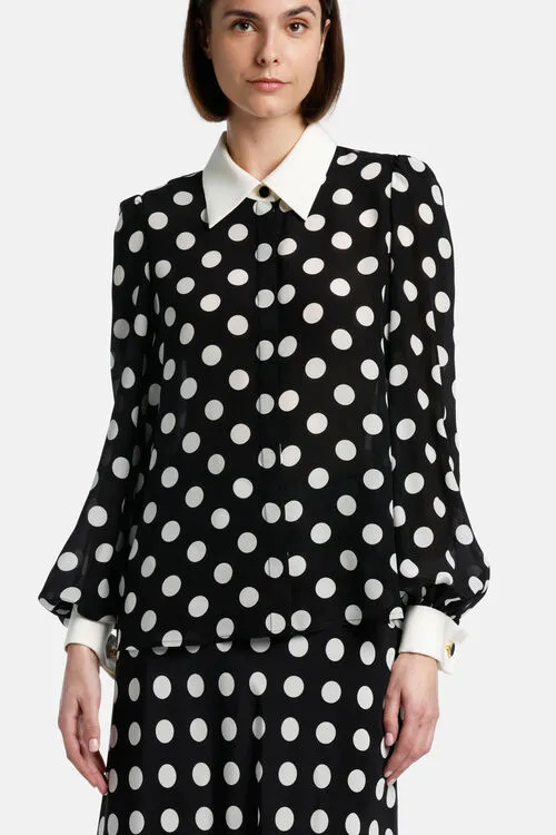 Blouses and Shirts Luisa Spagnoli Women Bonbon Bonbon BlackCream