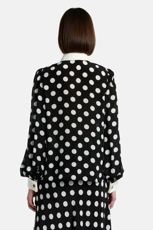 Blouses and Shirts Luisa Spagnoli Women Bonbon Bonbon BlackCream