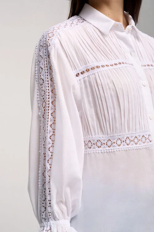 Blouses and Shirts Women Luisa Spagnoli Balsamica Balsamica White Blouses and Shirts Women Luisa Spagnoli Balsamica Balsamica White