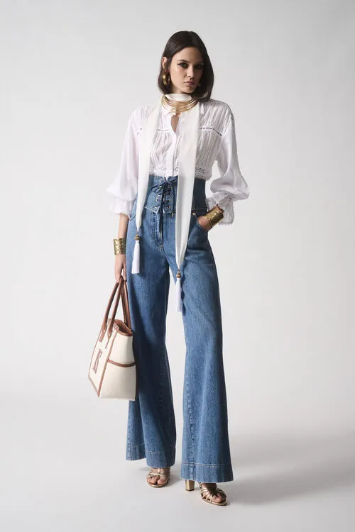 Blouses and Shirts Women Luisa Spagnoli Balsamica Balsamica White Blouses and Shirts Women Luisa Spagnoli Balsamica Balsamica White