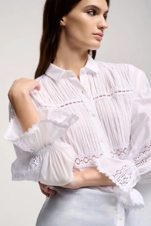 Blouses and Shirts Women Luisa Spagnoli Balsamica Balsamica White Blouses and Shirts Women Luisa Spagnoli Balsamica Balsamica White