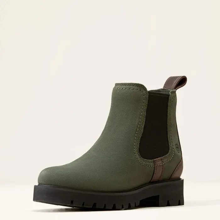 Booties Women Ariat Wexford Lug Waterproof Chelsea Boot Forest Night