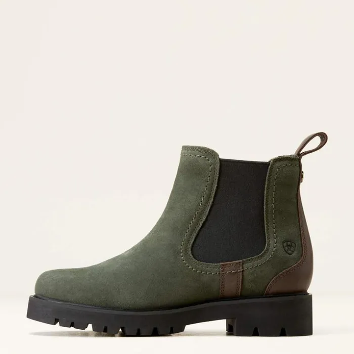 Booties Women Ariat Wexford Lug Waterproof Chelsea Boot Forest Night