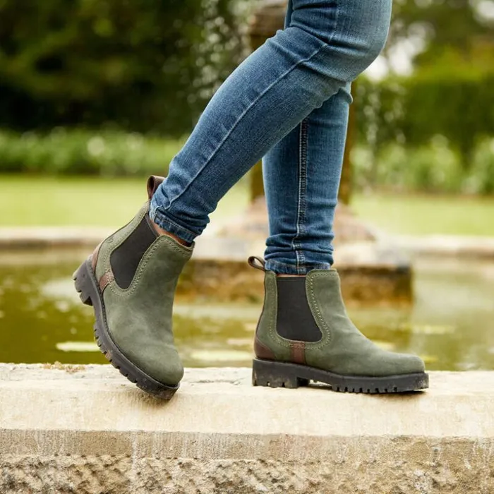 Booties Women Ariat Wexford Lug Waterproof Chelsea Boot Forest Night
