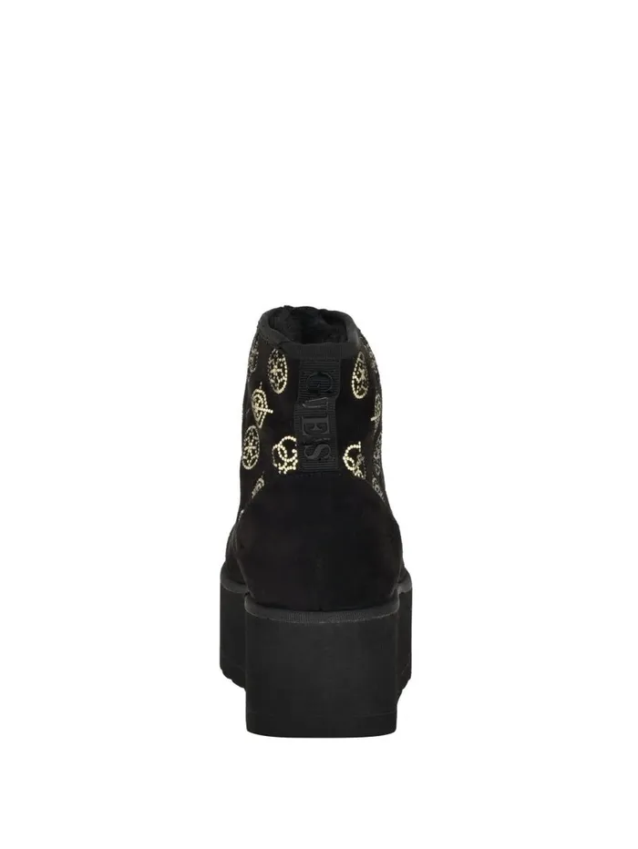 Boots and Booties GUESS Women Jilla Platform FauxSuede Booties Black 001 Boots and Booties GUESS Women Jilla Platform FauxSuede Booties Black 001