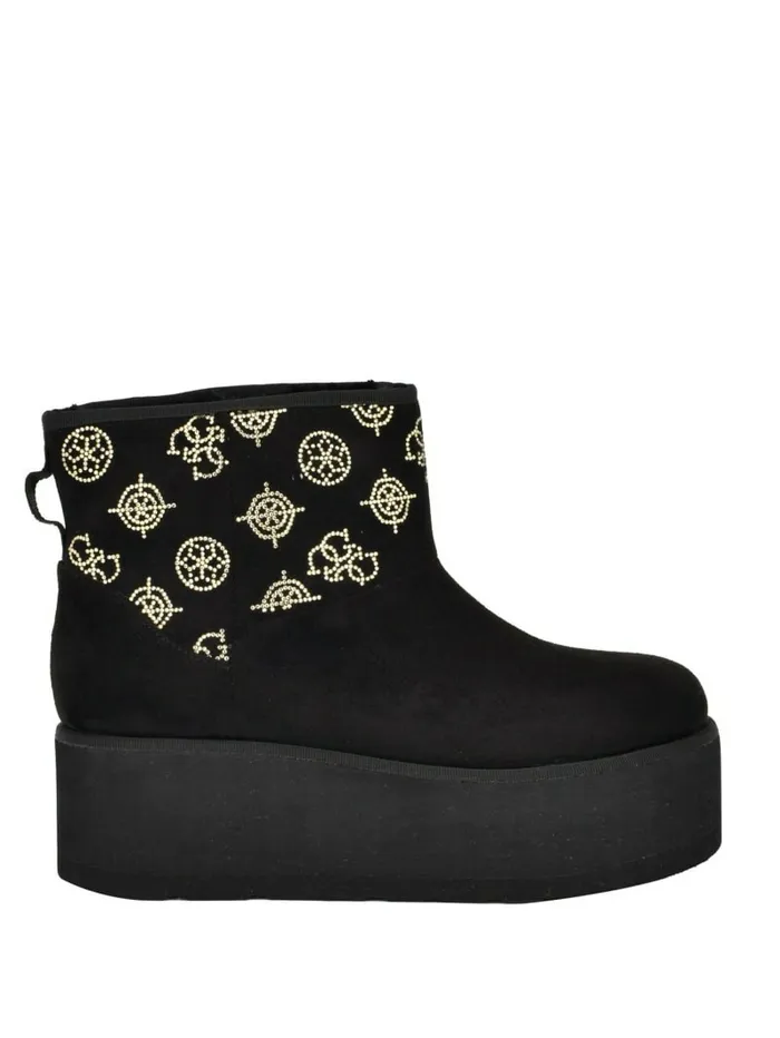 Boots and Booties GUESS Women Jilla Platform FauxSuede Booties Black 001 Boots and Booties GUESS Women Jilla Platform FauxSuede Booties Black 001