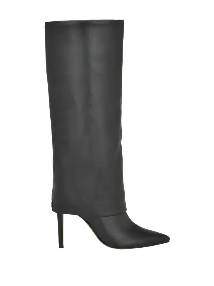 Boots and Booties GUESS Women Sabola FoldOver KneeHigh Boots Black 002 Boots and Booties GUESS Women Sabola FoldOver KneeHigh Boots Black 002