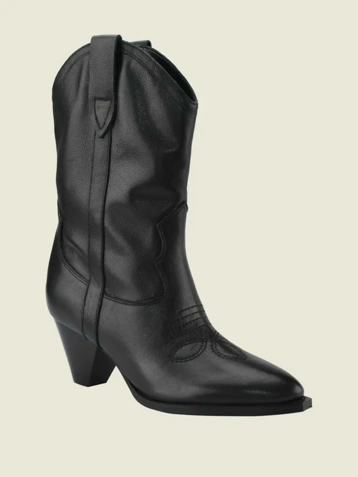 Boots and Booties Women GUESS Odilia Cowboy Boots Black 002