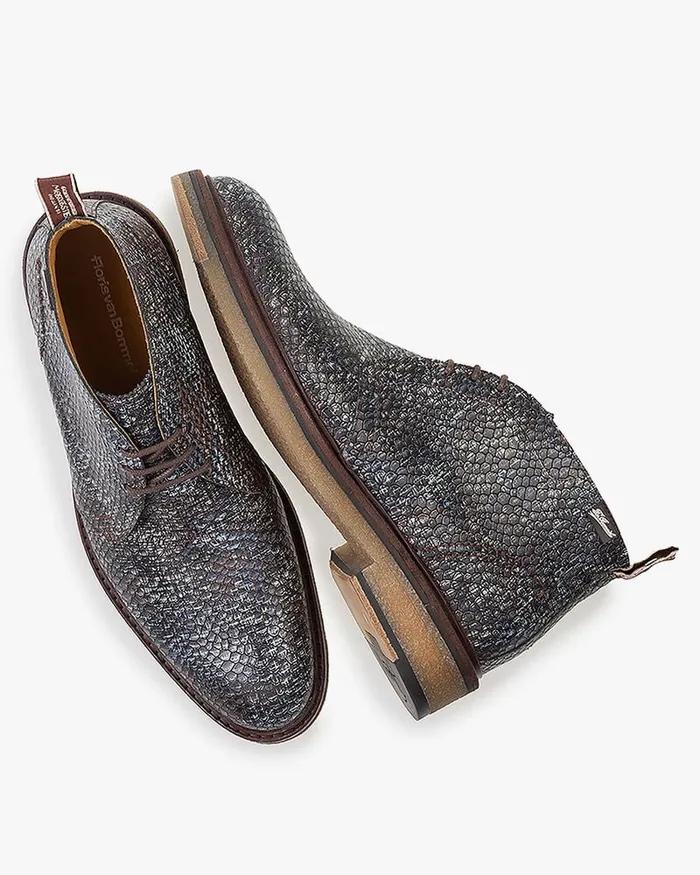 Boots Men Floris Van Bommel De Tanker 0401 Printedleather