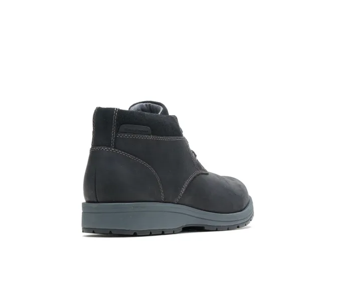 Boots Men Hush Puppies Beauceron Short Ice Black Waterproof Leather Boots Men Hush Puppies Beauceron Short Ice Black Waterproof Leather