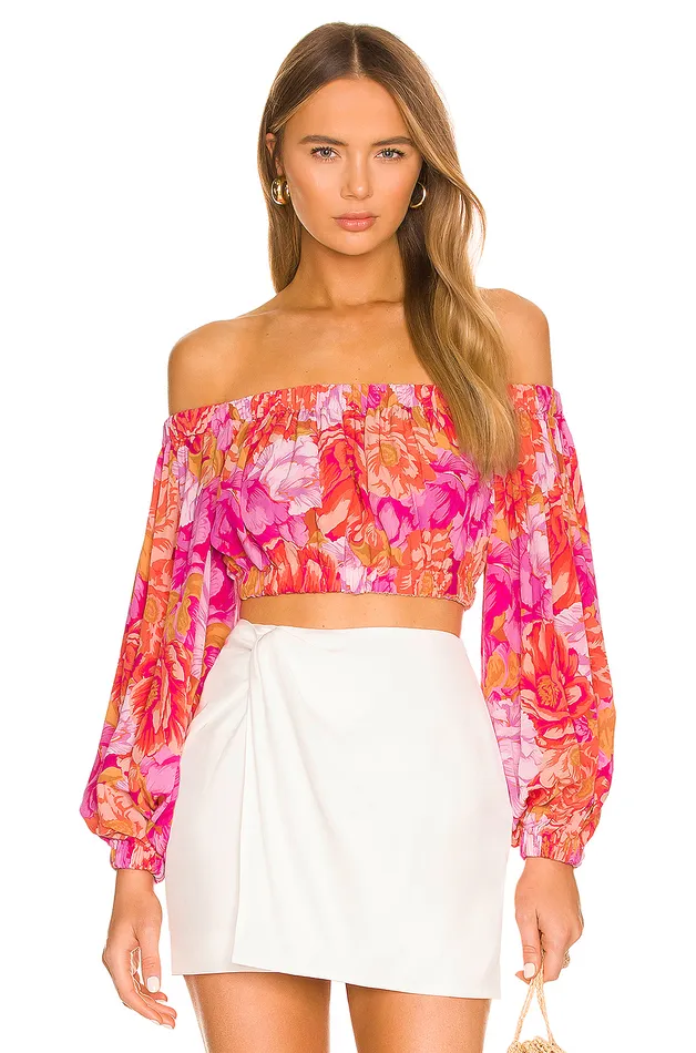 Bosworth Top Chai Floral Print Women Lovers and Friends Tops