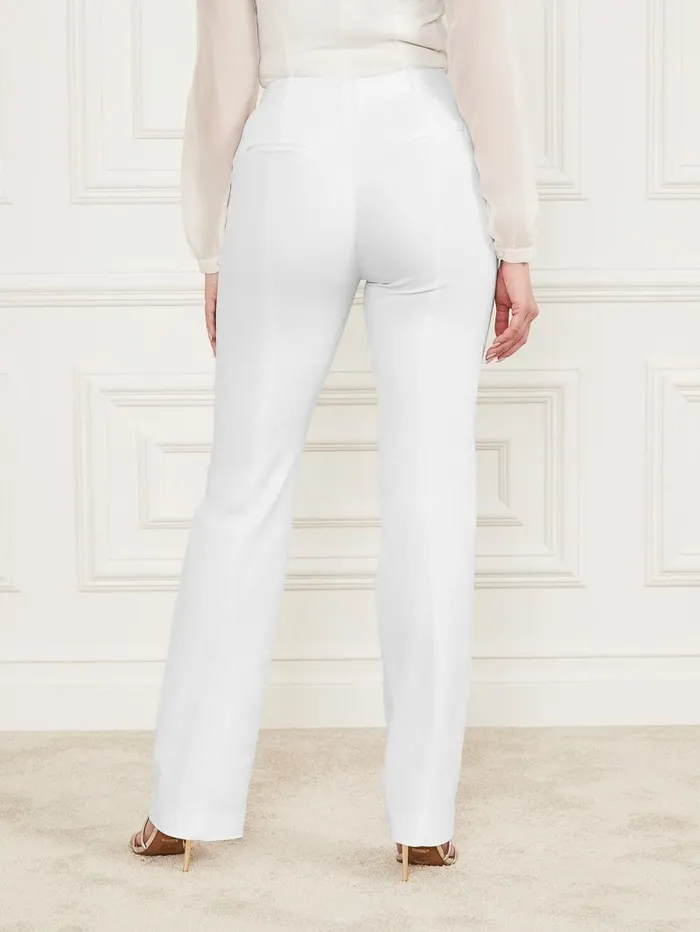 Bottoms Franca Flared Pant Pale Pearl GUESS Women Bottoms Franca Flared Pant Pale Pearl GUESS Women