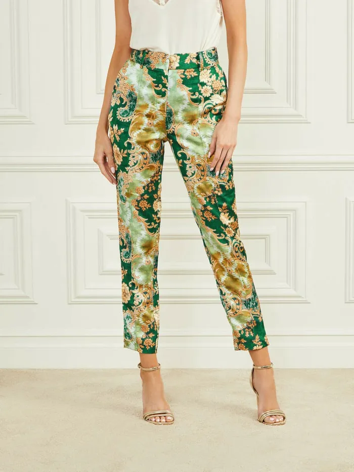 Bottoms Gloria Chino Pant Heirloom Print 8211 GUESS Women