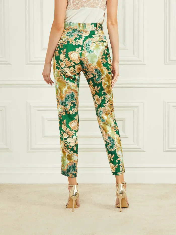 Bottoms Gloria Chino Pant Heirloom Print 8211 GUESS Women