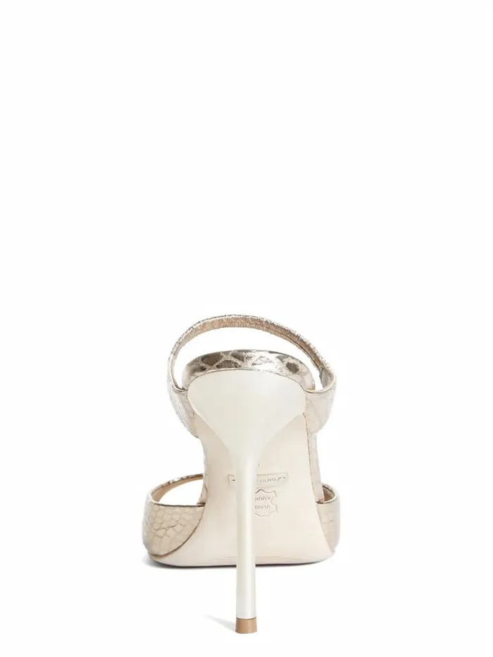 Brielle Satin Sandal Rose Gold Heels GUESS Women