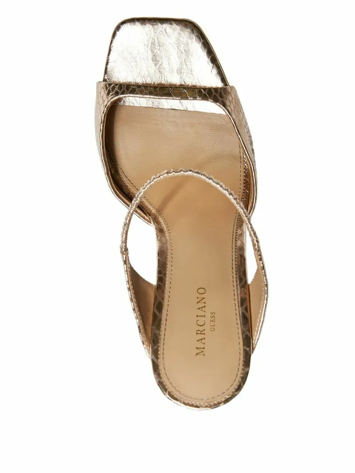 Brielle Satin Sandal Rose Gold Heels GUESS Women