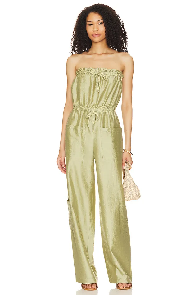 Brynn Jumpsuit Sage Green Women Lovers and Friends Jumpsuits