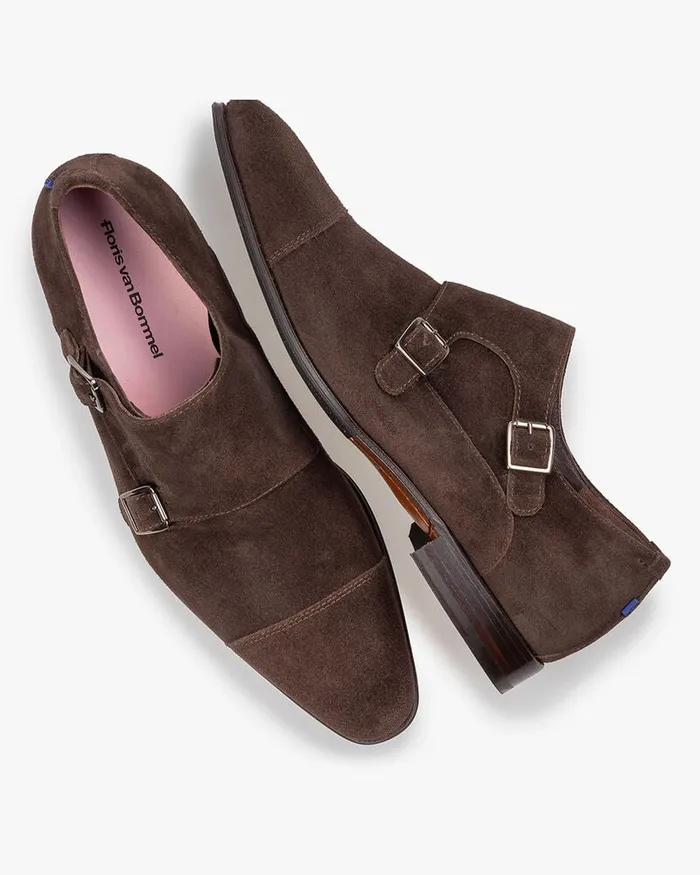 Buckle Shoes Men Floris Van Bommel Gilli 0403 Suede