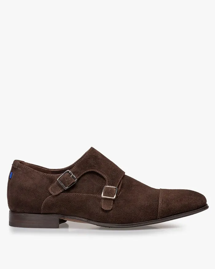 Buckle Shoes Men Floris Van Bommel Gilli 0403 Suede