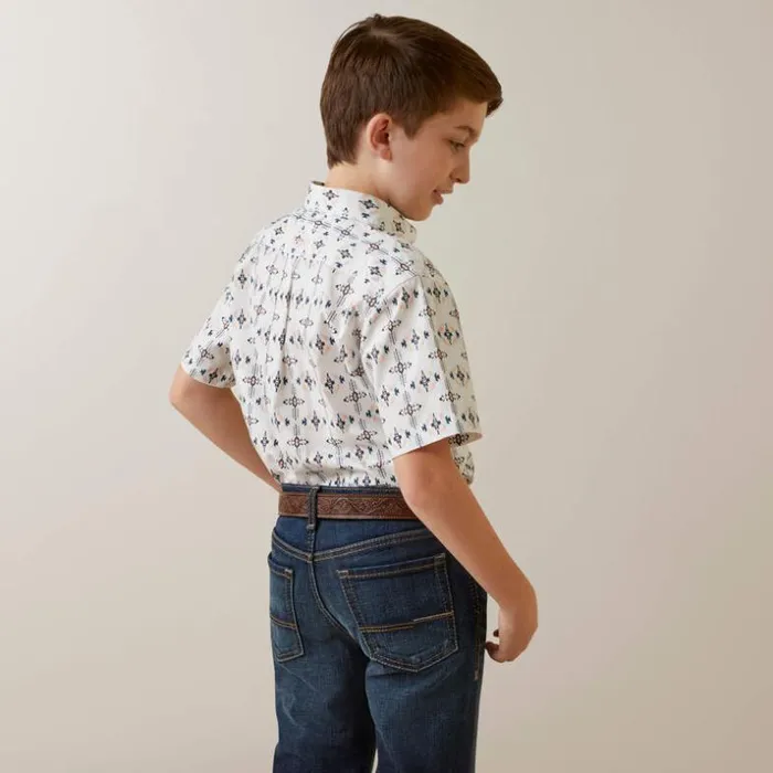 Button Down Shirts Kids Ariat Otto Classic Fit Shirt White Button Down Shirts Kids Ariat Otto Classic Fit Shirt White