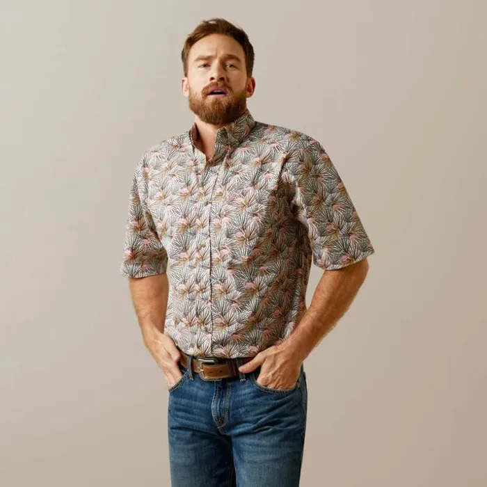Button Down Shirts Men Ariat Amir Classic Fit Shirt White